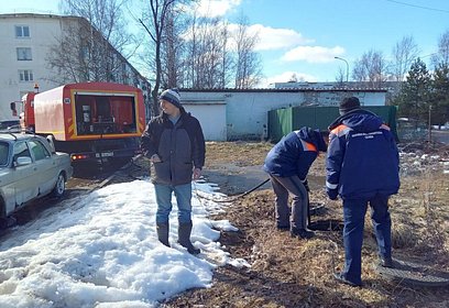 На территории Одинцовского округа проводятся противопаводковые мероприятия